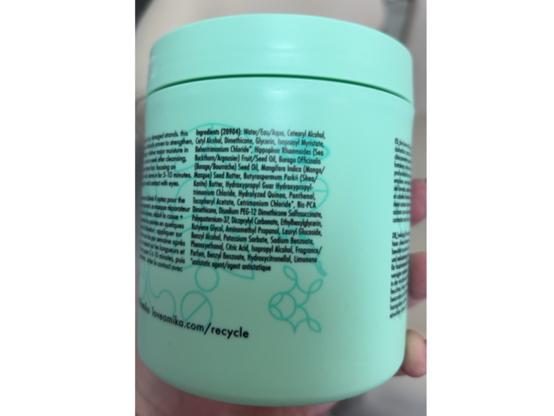 Amika The Kure Intense Strength Repair Hair Mask​, 16 fl oz/500 mL