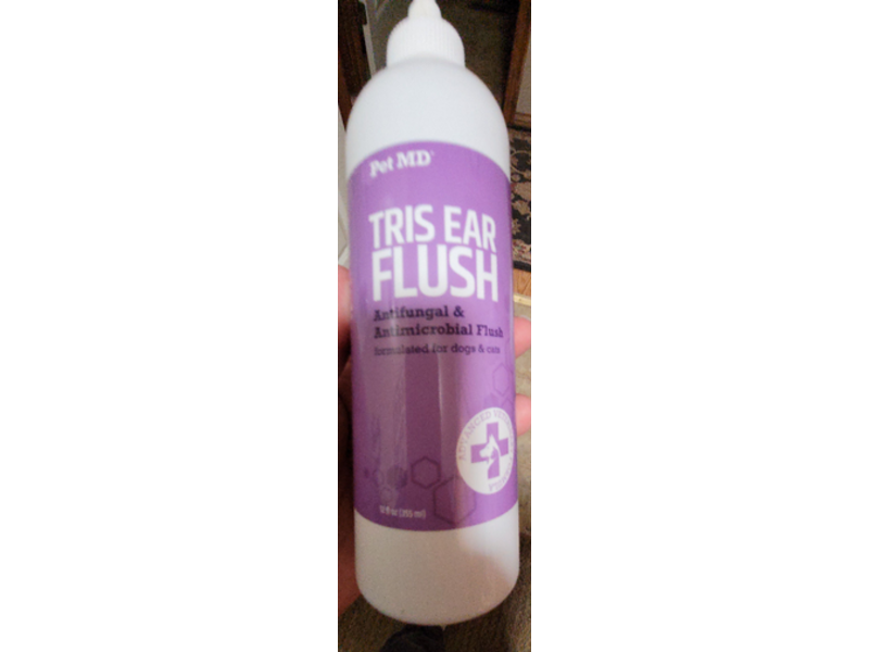 Pet MD Tris Ear Cat & Dog Flush, 12 fl oz/355 mL