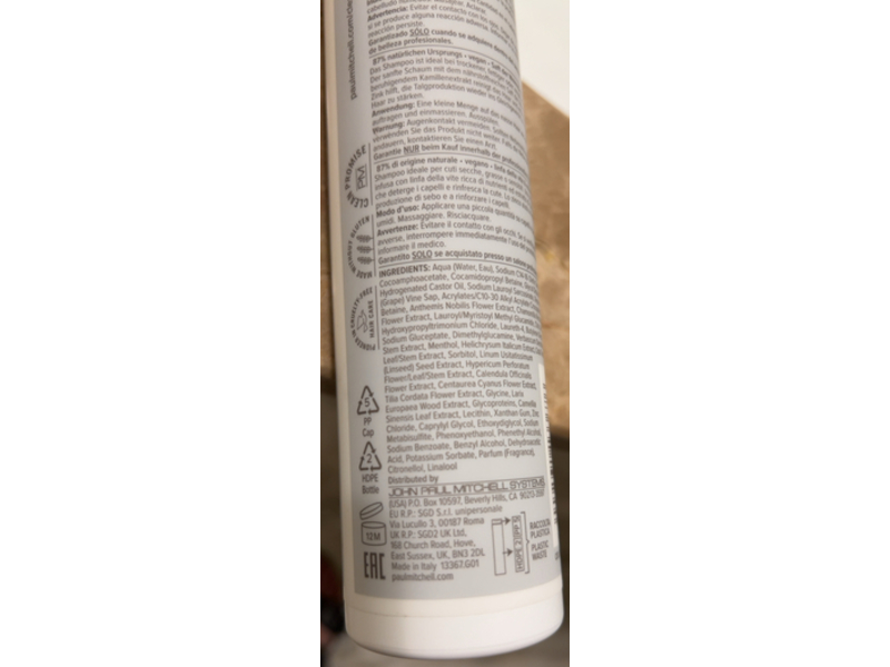 Paul Mitchell Clean Beauty Scalp Therapy Shampoo, 8.5 fl oz/250 mL