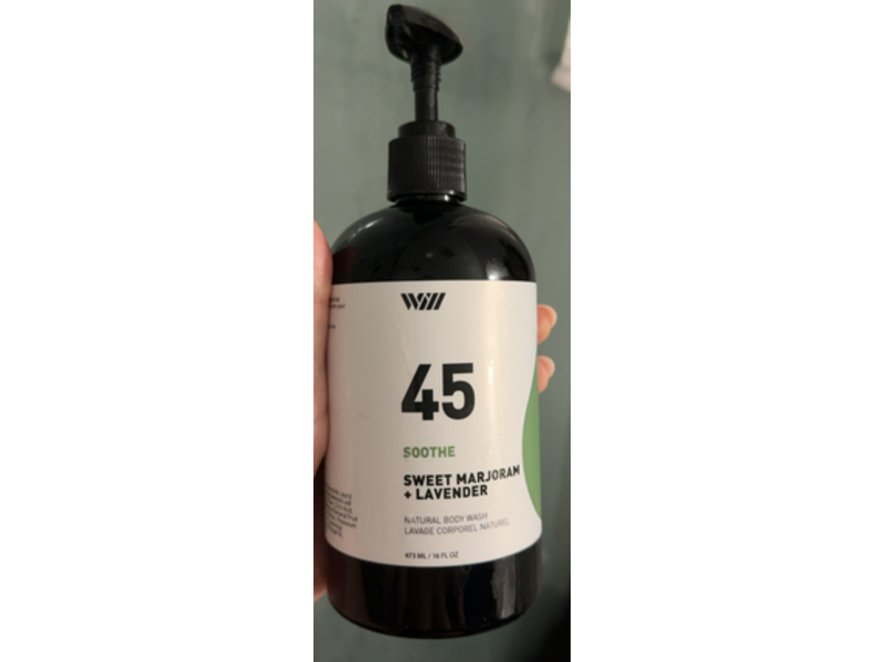 Way Of Will 45 Soothe Body Wash, Sweet Marjoram + Lavender, 16 fl oz/473 mL