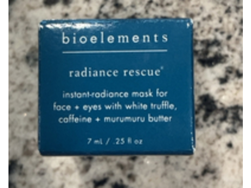 Bioelements Radiance Rescue Mask, White Truffle, Caffeine + Murumuru, 0.25 fl oz/7 mL
