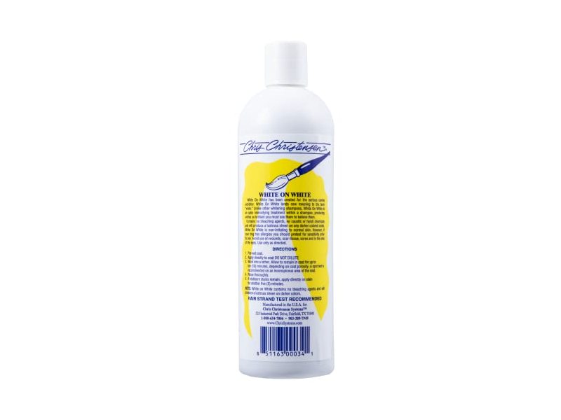 Chris Christensen White on White Dog Shampoo, 16 fl oz/473 mL