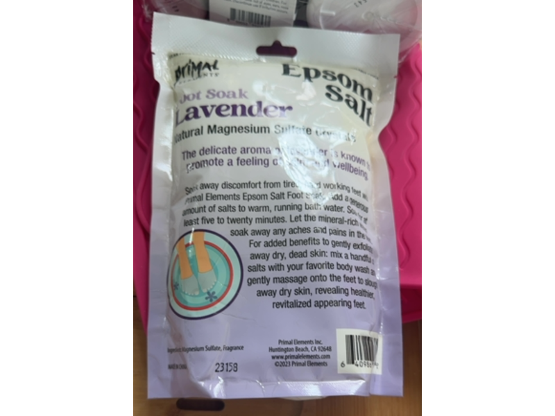Primal Elements Epsom Salt Foot Soak, Lavender