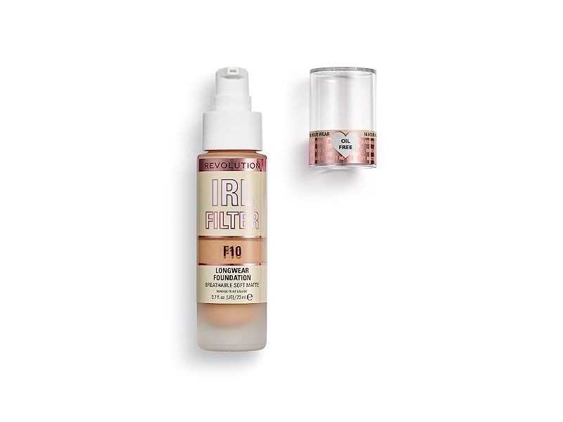 Makeup Revolution IRL Filter Longwear Foundation, F10, 0.7 fl.oz. (US) / 23ml