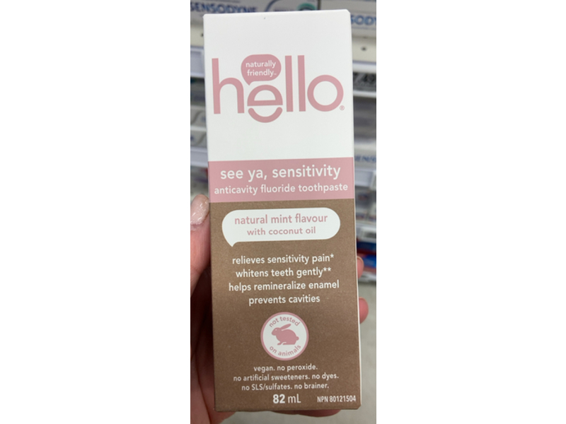 Hello Anticavity Fluoride Toothpaste, Mint Flavour, 82 mL