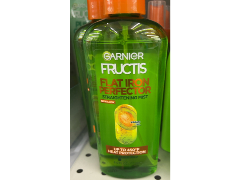 Garnier Fructis Flat Iron Perfector Straightening Mist, Argan Oil, 6.0 fl oz/177 mL, Pack Of 3