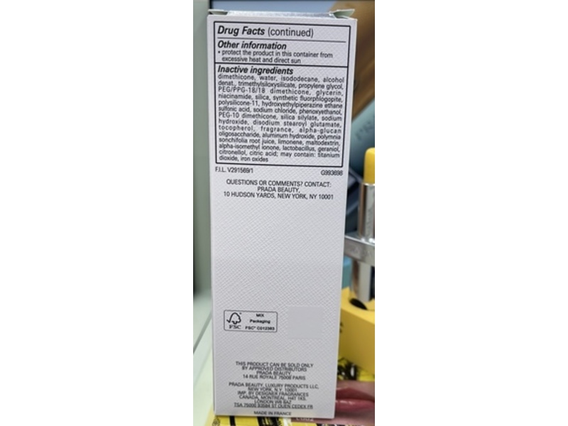 Prada Reveal Ensulizole Skin Optimizing Foundation Sunscreen, SPF 17, LC5, 1 fl oz/30 mL