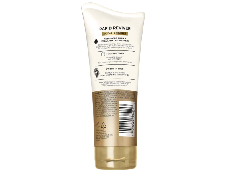 L'Oreal Paris Elvive Rapid Reviver Deep Conditioner, Total Repair 5, 6 fl oz/180 mL