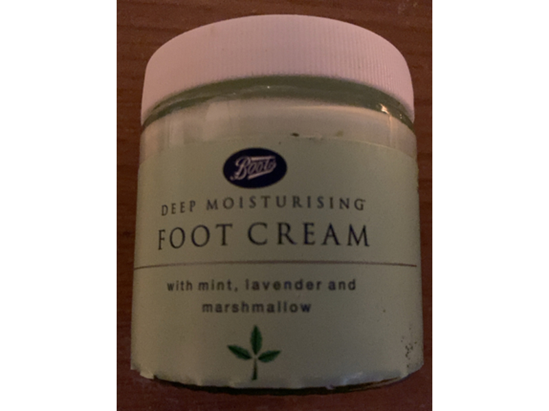 Boots Deep Moisturising Foot Cream, Mint, Lavender & Marshmallow, 100 mL
