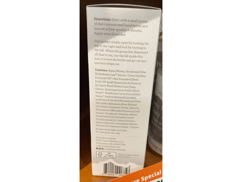 Wild Carrot Lord! My Hands Are So Dry! Lotion, 6.8 fl oz/200 mL