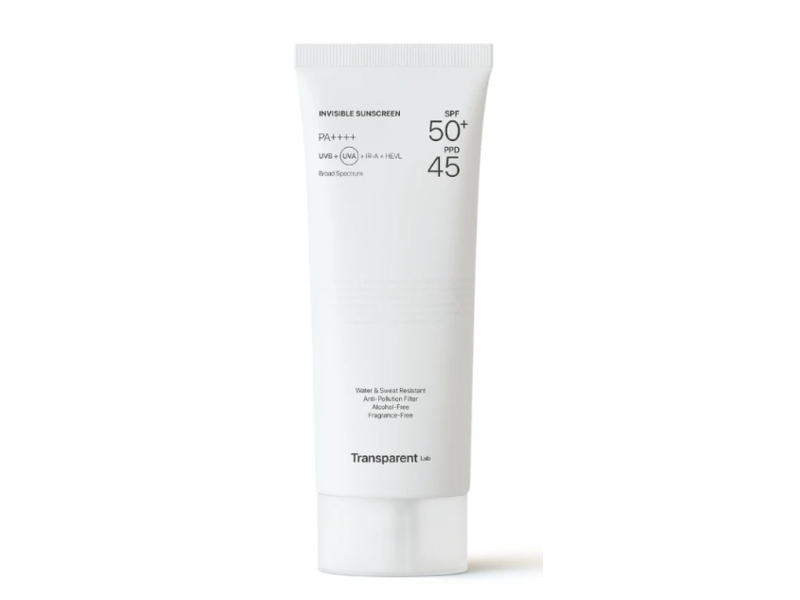 Transparent Lab Invisible Sunscreen, SPF 50+ PA++++, 3.38 fl oz/100 mL