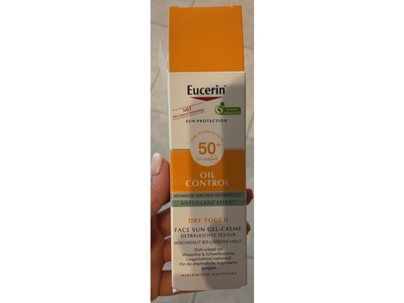 Eucerin Sun Face Oil Control Gel-Cream, SPF 50+, 50 mL