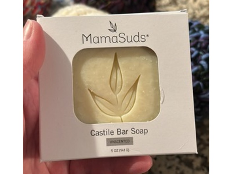 MamaSuds Castile Bar Soap, Unscented, 5 oz/141 g