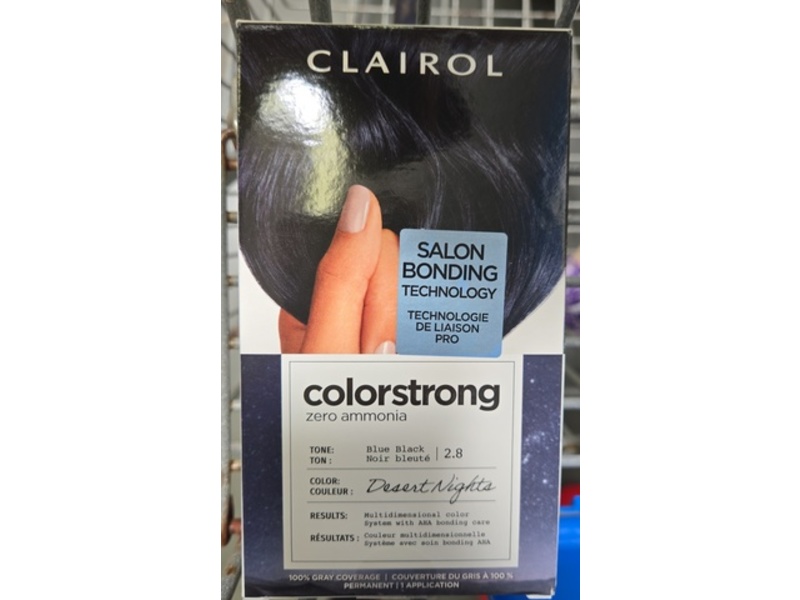 Clairol ColorStrong Permanent Hair Dye, 2.8 Blue Black, Desert Nights, 6.6 fl oz, 1 Pack