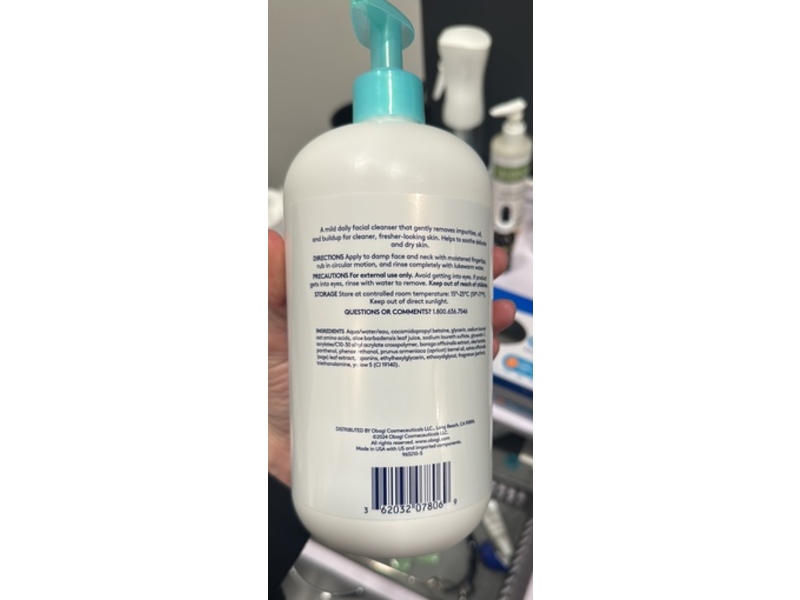 Obagi Medical Gentle Gel Cleanser, Dry To Sensitive Skin, 33.8 fl oz/1 L