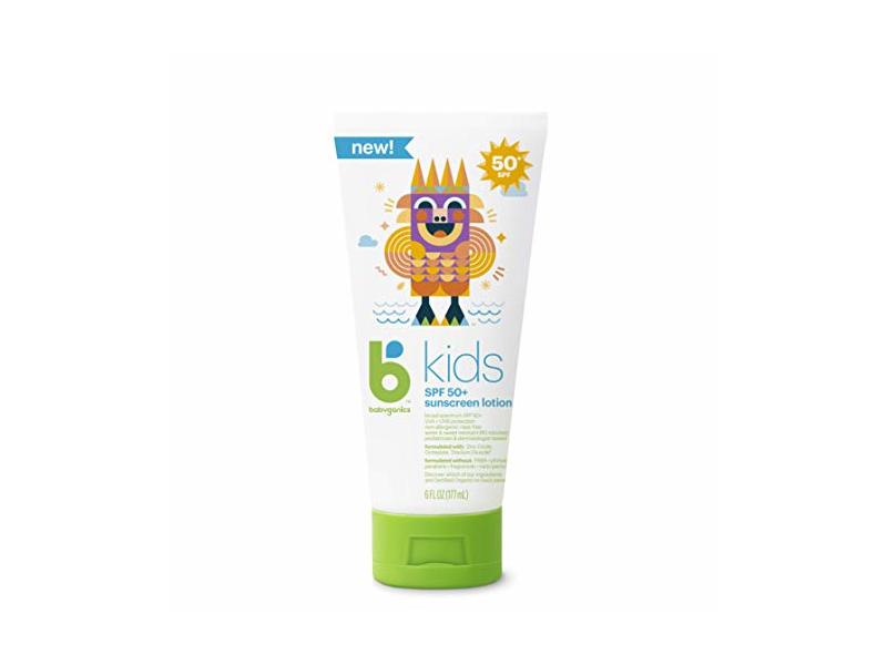 Babyganics Kids Sunscreen Lotion, SPF 50+, 6 fl oz/177 mL, 2 Pack