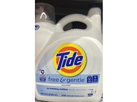 Tide Free & Gentle Liquid Laundry Detergent, Unscented, 126 Loads, 166 fl oz/4.9 L - Image 3