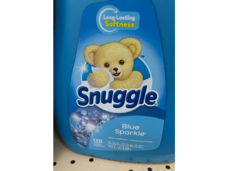 Snuggle Fabric Conditioner, Blue Sparkle, 138 Loads, 111 fl oz/3.28 L