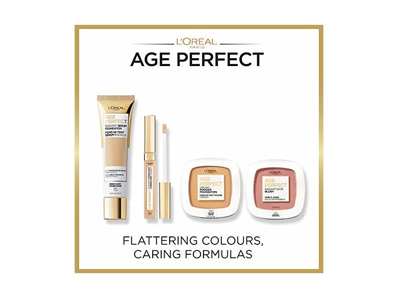 L'Oreal Paris Age Perfect Radiant Satin Blush, Camellia Oil, 400 Berry, 0.31 oz/9 g