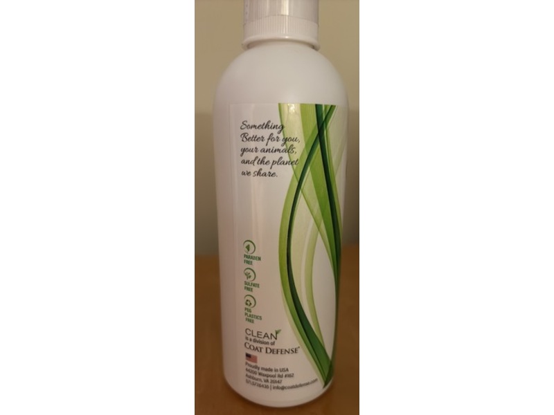 Coat Defense Clean Shampoo, 8 fl oz/247 mL