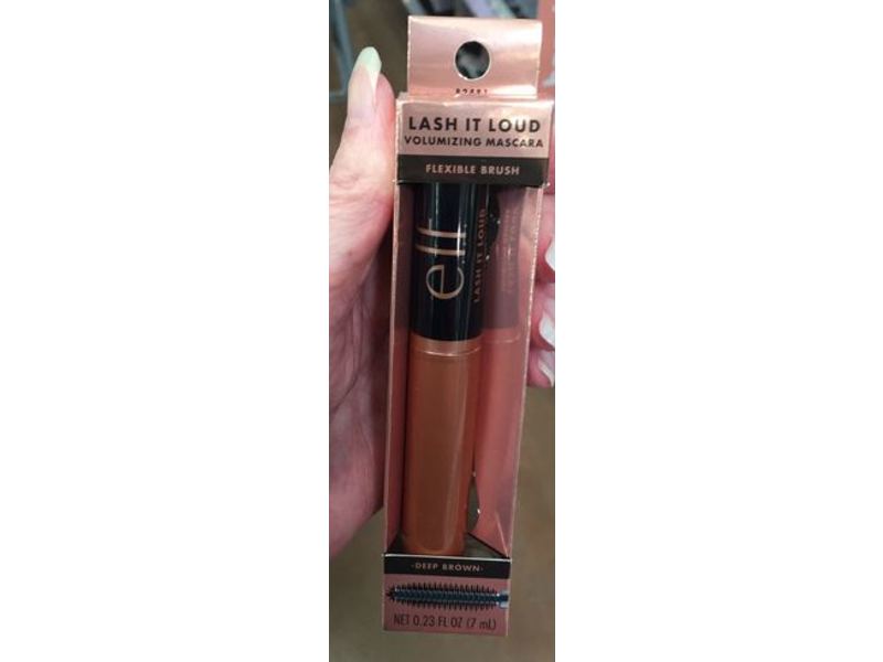 e.l.f. Lash It Loud Volumizing Mascara, Deep Brown, 0.23 fl oz