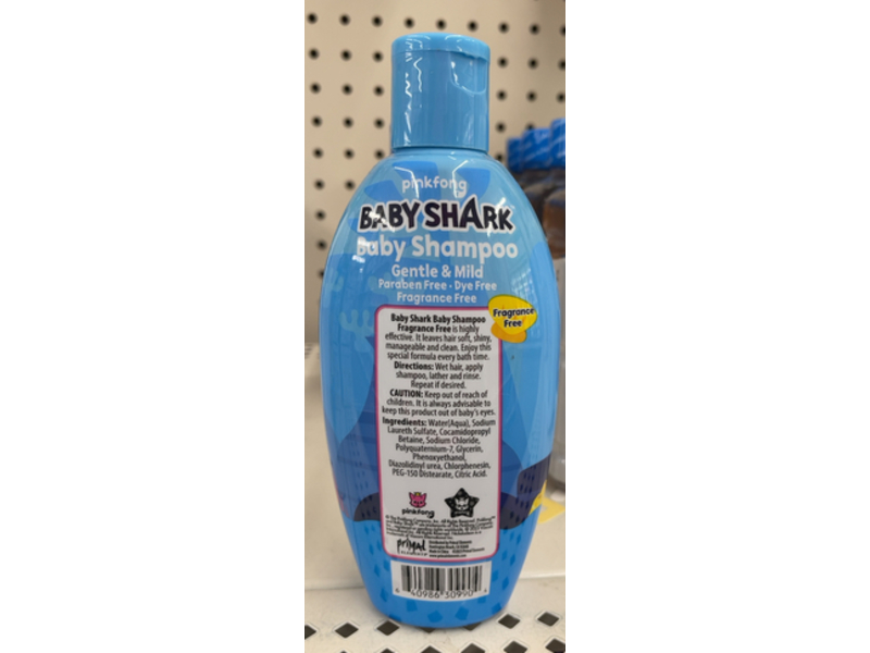 Nickelodeon Baby Shark Gentle & Mild Baby Shampoo, 10 fl oz/296 mL