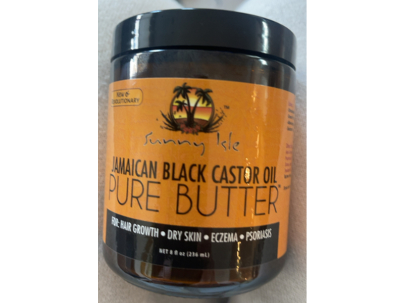 Sunny Isle Jamaican Black Castor Oil, Pure Butter, 8 fl oz/236 mL