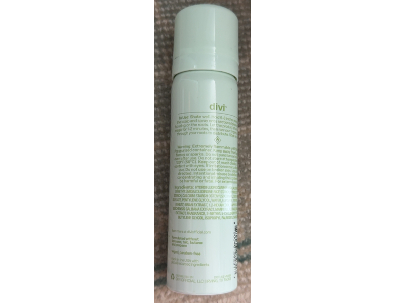 Divi Dry Shampoo, 1.7 oz/48.2 g