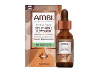 Ambi Even & Clear Glow Serum, Vitamin C, 1 fl oz/30 mL - thumbnail 1