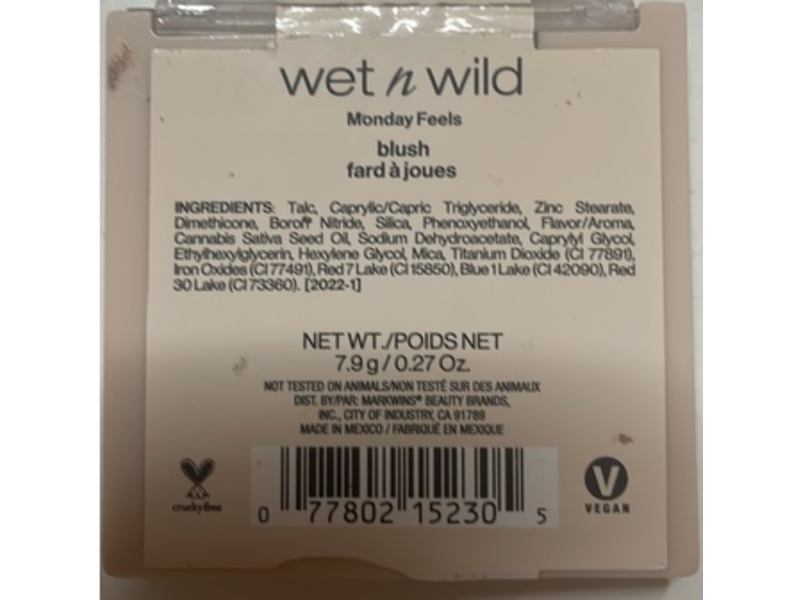 Wet n Wild Blush, Monday Feels, 0.27 fl oz/7.9 g