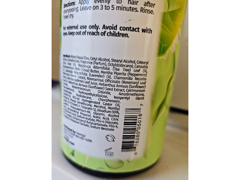 Hempz Herbal Conditioner, Tea Tree & Chamomile, 33.8 fl oz/1 L