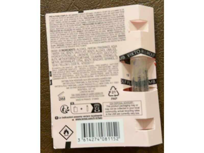 Victor Rolf Eau De Parfum, Flowerbomb Tiger Lily, 0.04 fl oz/1.2 mL