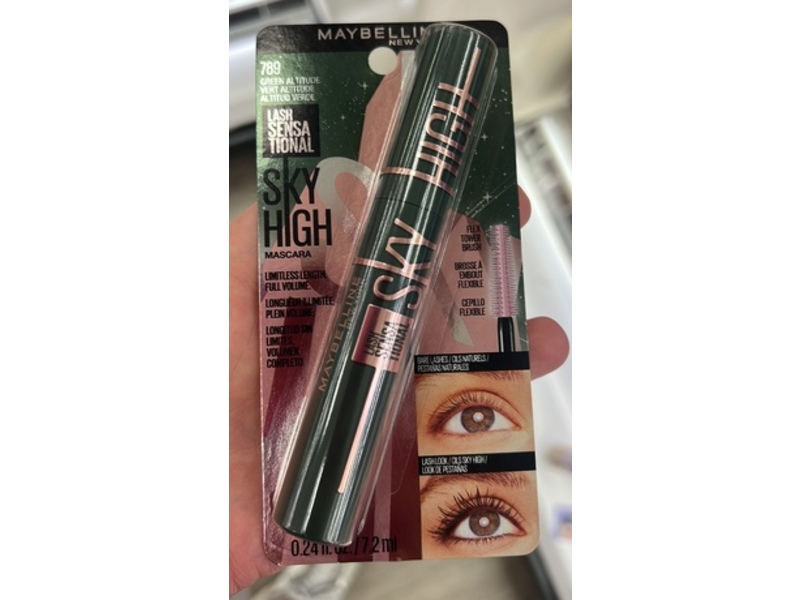 Maybelline New York Sky High Mascara, 789 Green Altitude, 0.24 fl oz/7.2 mL