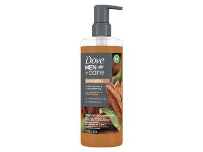 Dove Men+Care 2-In-1 Shampoo + Conditioner, Sandalwood & Cardamom Oil, 17.5 fl oz/517 mL