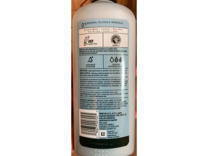 Herbal Essences Conditioner, Coconut Water & Jasmine, 13.5 fl oz/400 mL