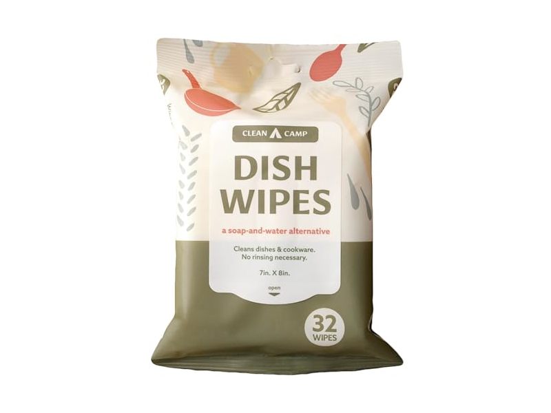 Clean Camp Dish Wipes, 32 Wipes