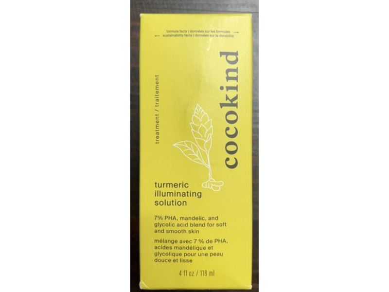 Cocokind Turmeric Illuminating Solution, 4 fl oz/118 mL