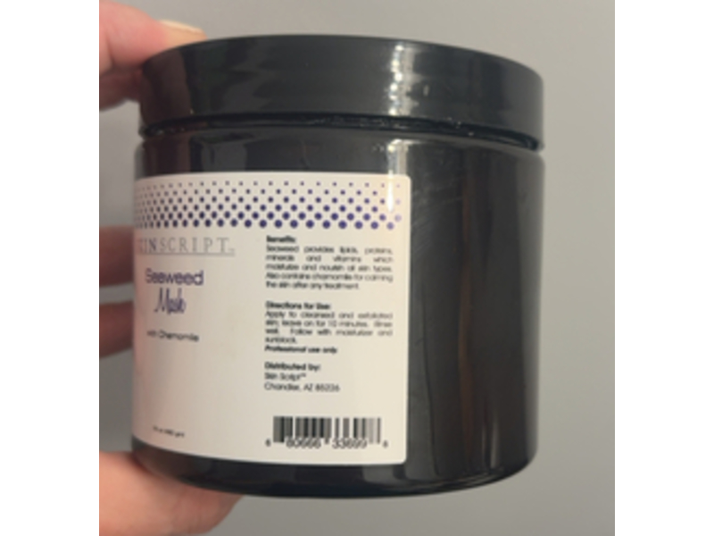Skin Script Seaweed Mask, Chamomile, 16 oz/480 g