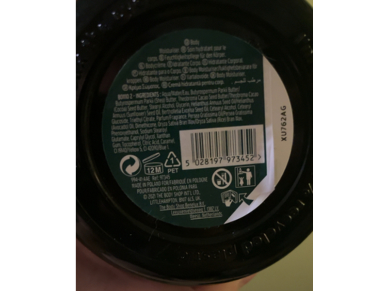 The Body Shop Body Butter, Avocado, 6.75 oz/200 mL