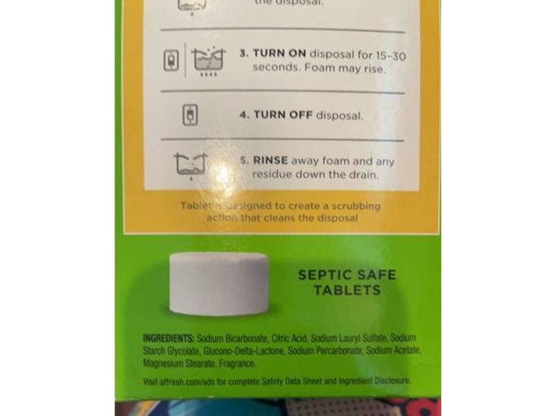 Affresh Disposal Cleaner, 4.7 oz/132 g, 3 Count