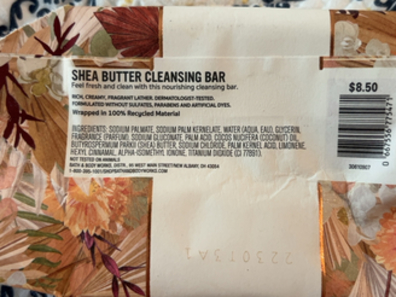 Bath & Body Works Fall In Bloom Shae Butter Cleansing Bar, 5 oz/141.75 g