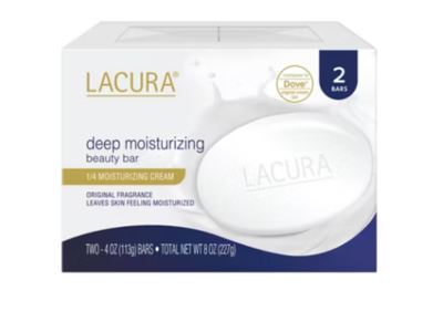 Lacura Deep Moisturizing Beauty Bar, 4 oz/113 g, Pack Of 2