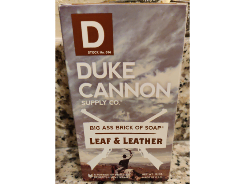 Duke Cannon Supply Co. Big Ass Brick Of Soap, Leaf & Leather, 10 oz