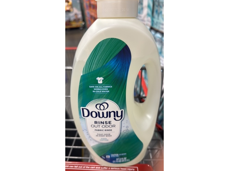 Downy Rinse Out Door Fabric Rinse, Cool Cotton, 87.5 fl oz/2.5 L