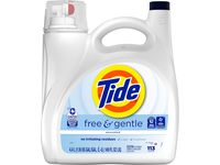Tide Free & Gentle Liquid Laundry Detergent, Unscented, 113 Loads, 149 fl oz/4.4 L - thumbnail 1