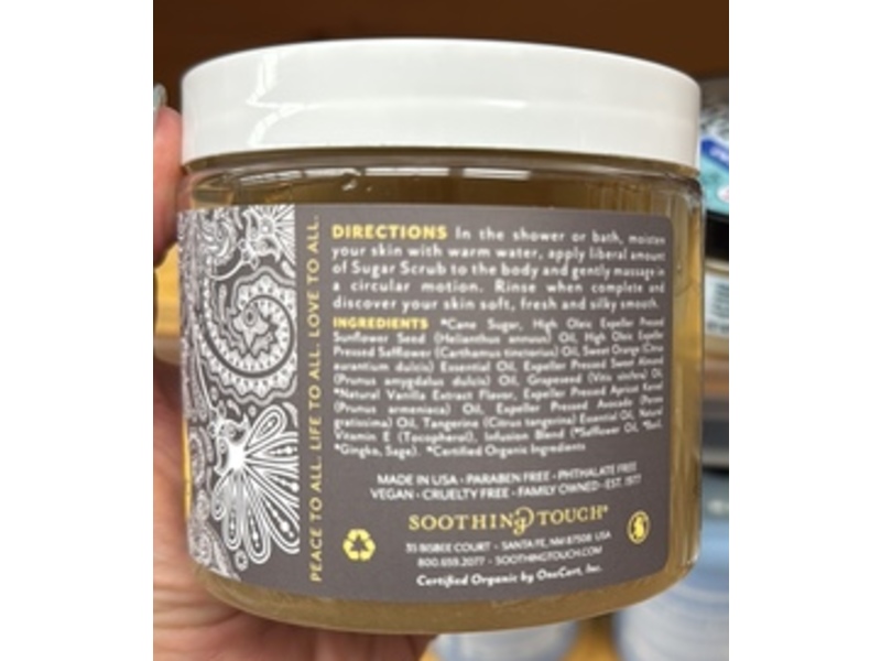 Soothing Touch Sugar Scrub, Vanilla Orange, 16 oz/454 g