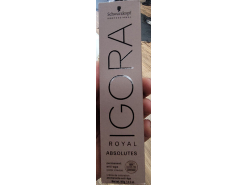 Schwarzkopf Igora Royal Absolutes Permanent Anti-Age Color Cream, 2.1 oz/60 g