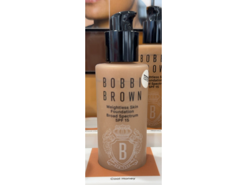 Bobbi Brown Weightless Skin Foundation, Neutral Cool Honey, SPF 15, 1 fl oz/30 mL