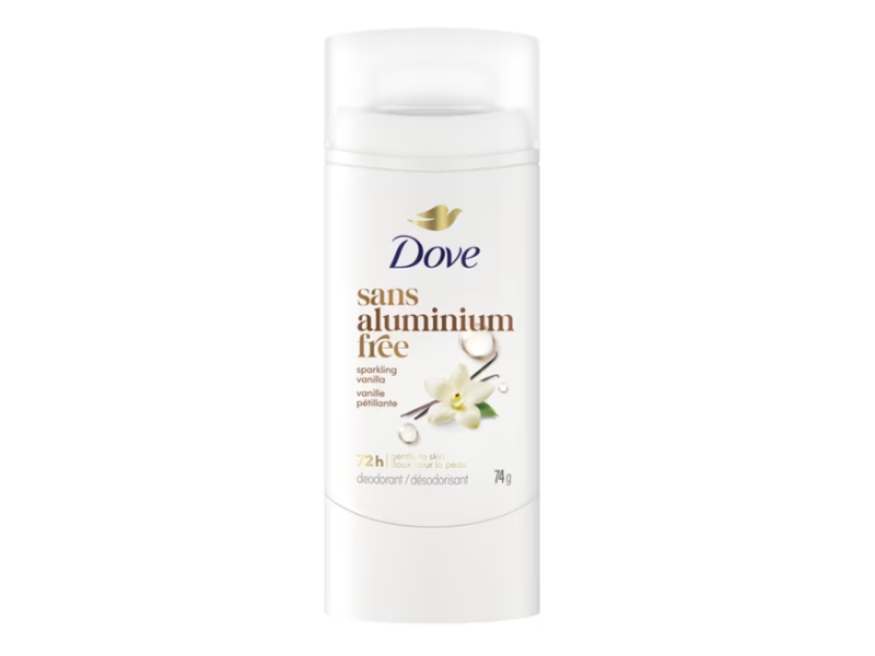 Dove Sans Aluminium Free Deodorant, Sparkling Vanilla, 74 g