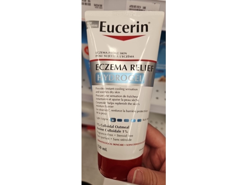 Eucerin Eczema Relief Hydrogel, 1% Colloidal Oatmeal, 150 mL